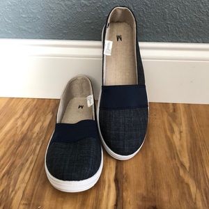 Blue Jean Slip on Shoes